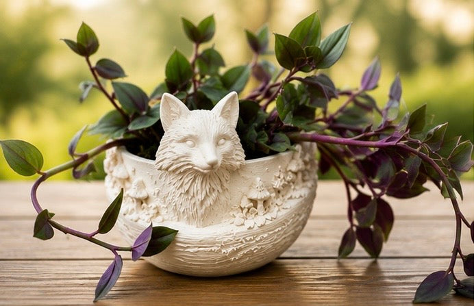 Cottagecore Fox Planter